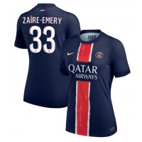 Camisa de time de futebol Paris Saint-Germain Warren Zaire-Emery #33 Replicas 1º Equipamento Feminina 2024-25 Manga Curta